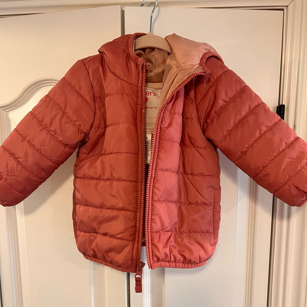 Girls lightweight mauve coat